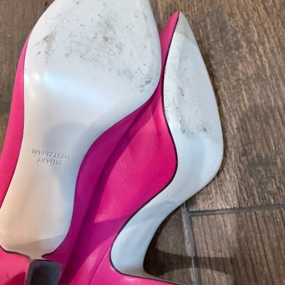 Stuart Weitzman Pink Ankle Boots with Sleek Silhouette - Picture 6 of 7